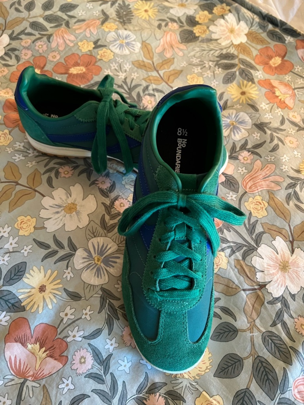 Unisex suede Green Lace-Up Casual Sneakers Steve Madden No Boundaries, SZ 8.5